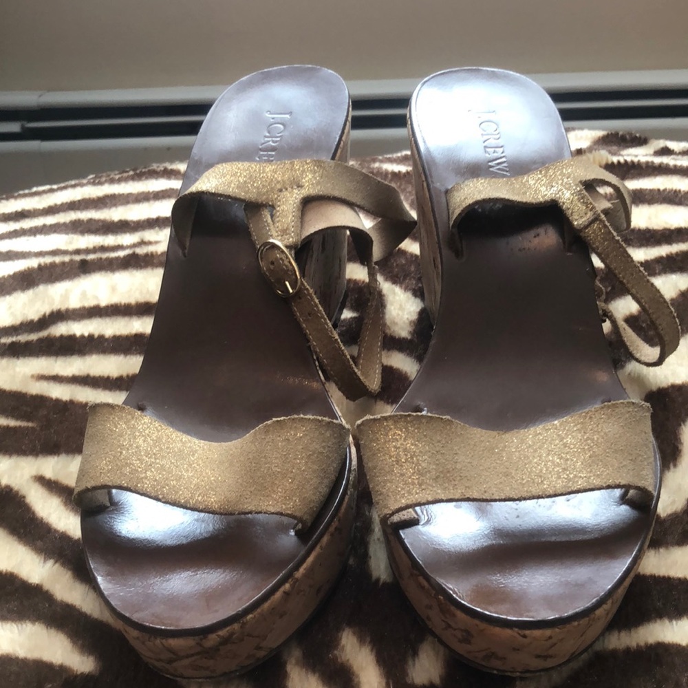 J. Crew made in Italy wedge sandals